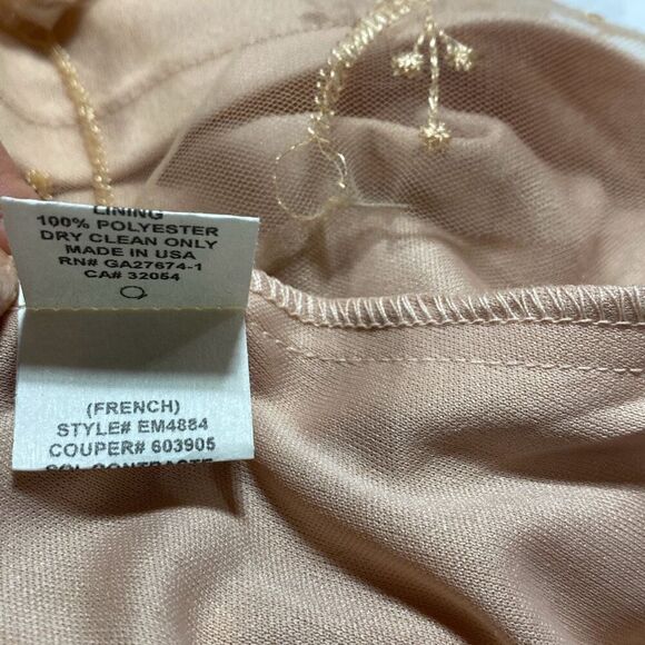 Anthropologie Eva Franco Flutter Fleur Dress Size 2 Tulle Flower Petal Pink Blus - Picture 15 of 16